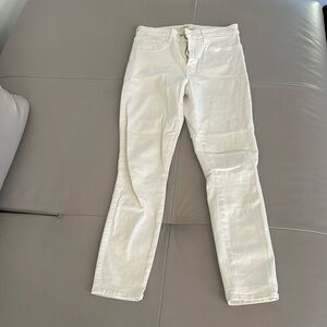 L’AGENCE PARIS MARGOT HIGH RISE SKINNY JEANS IN BLANC 27